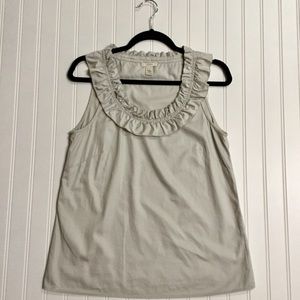 Ruffle Neck Tank size 6 J. Crew Nordstrom